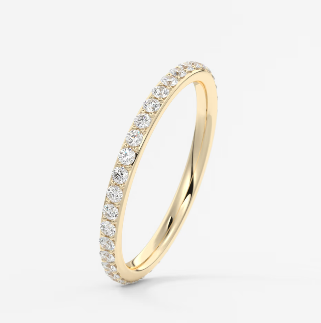 Custom made lunara 1.8mm eternity band | lab-grown or natural diamonds