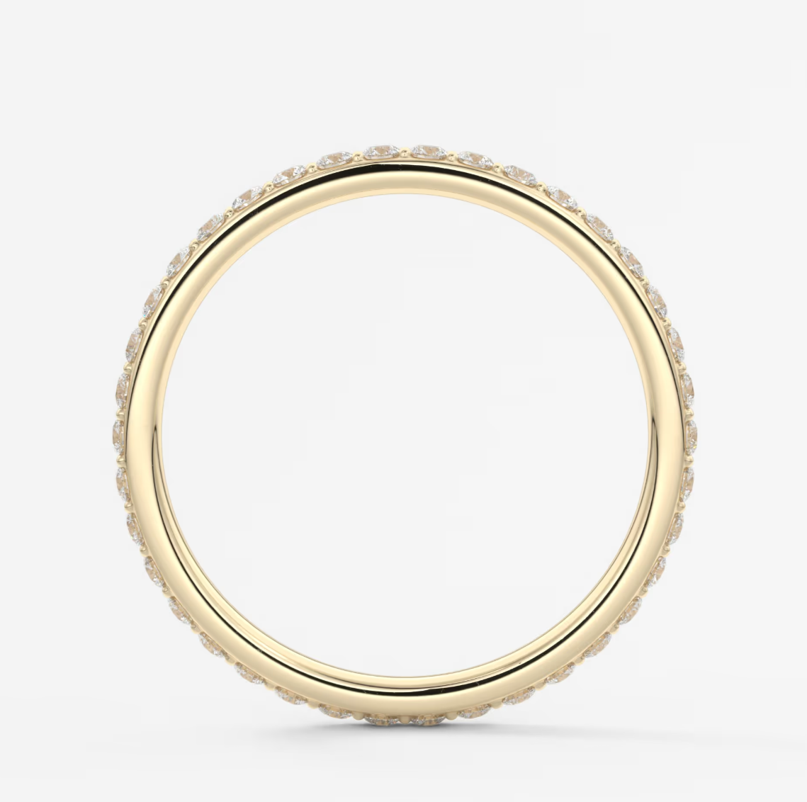 Custom made lunara 1.8mm eternity band | lab-grown or natural diamonds