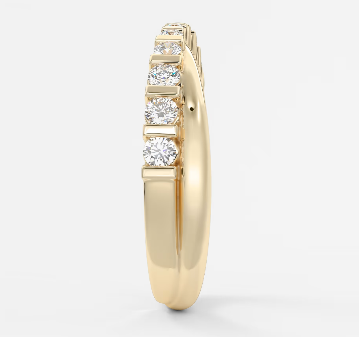 Custom made twist crossover diamond band | lab-grown or natural diamonds