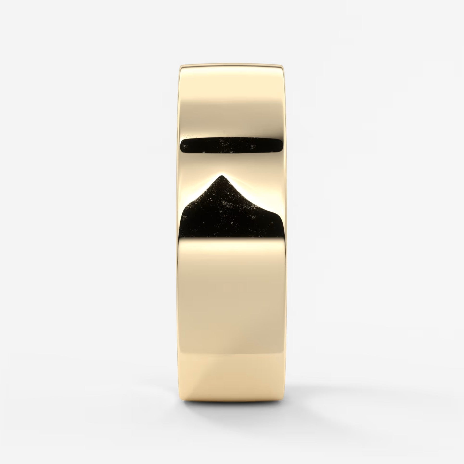 Vale square comfort-fit wedding band