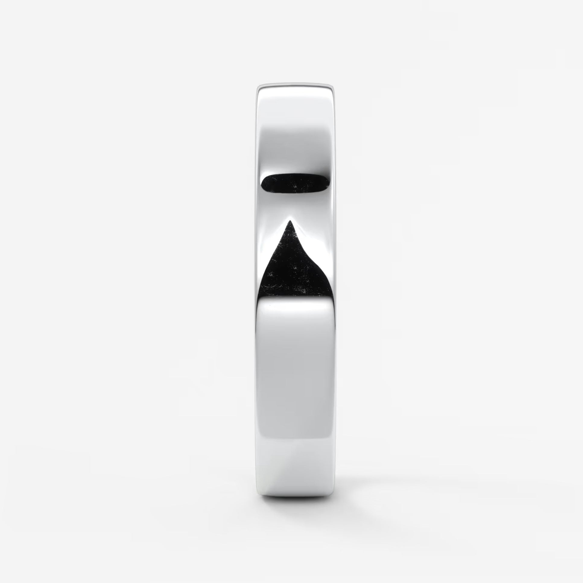 Vale square comfort-fit wedding band