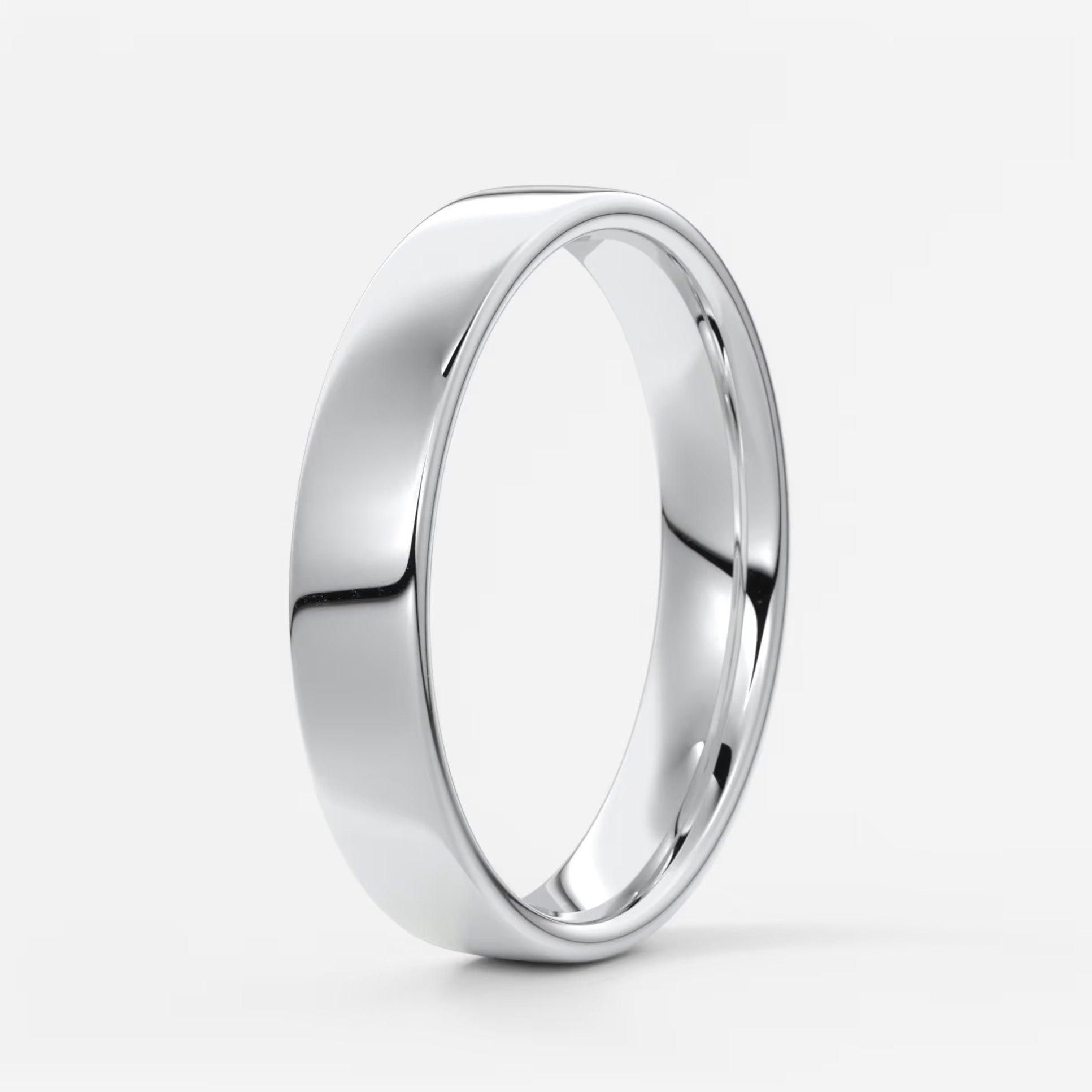 Vale square comfort-fit wedding band