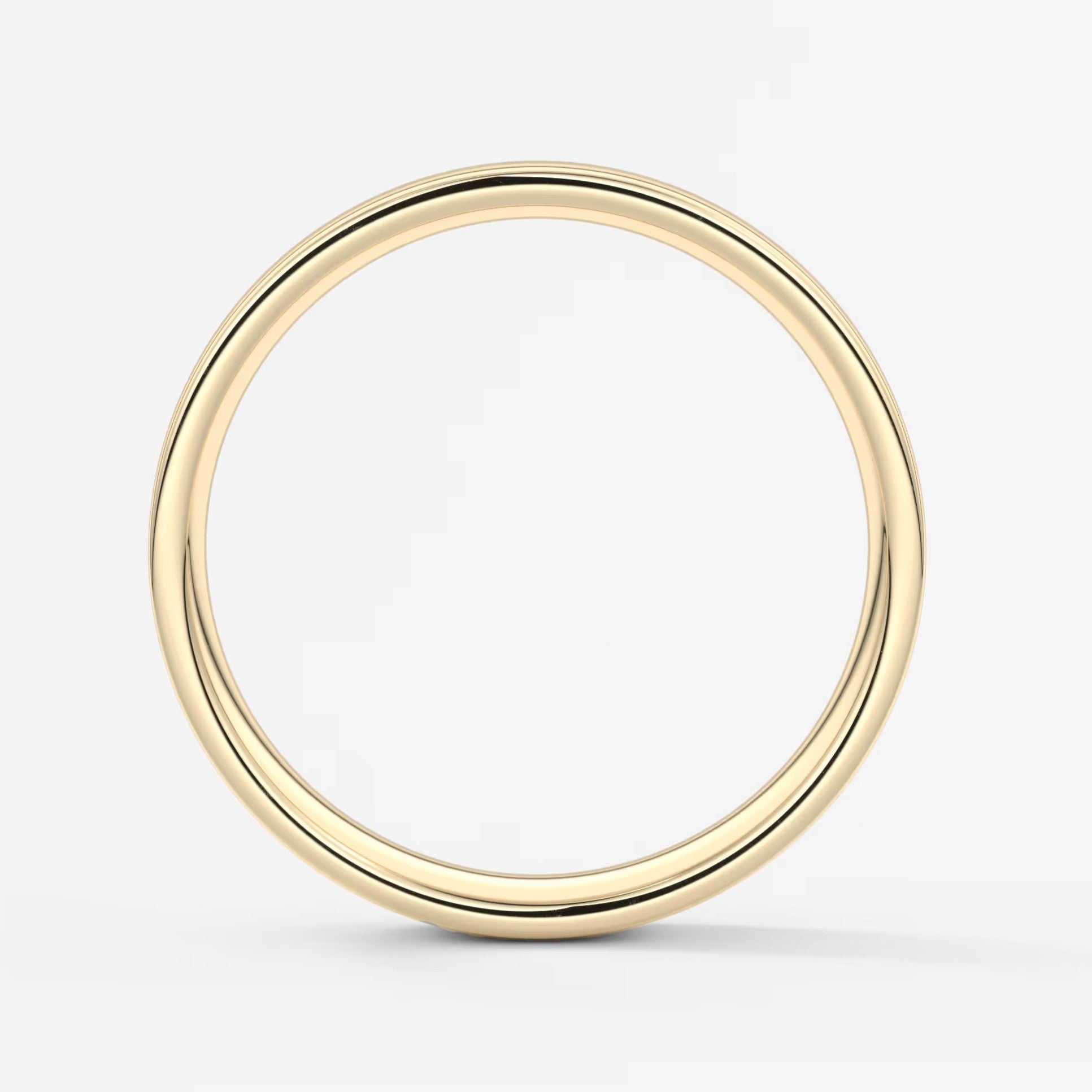 Vale square comfort-fit wedding band