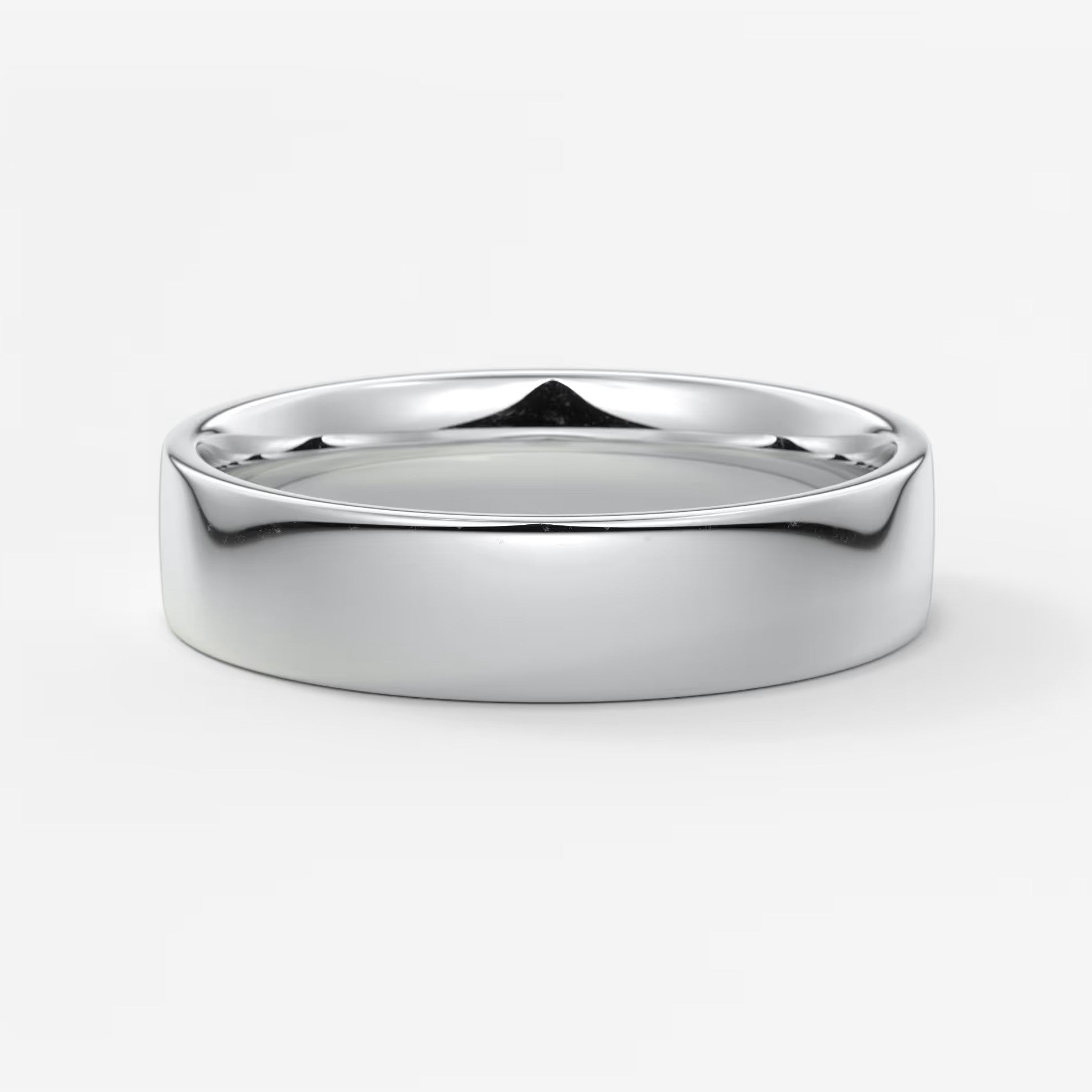 Vale square comfort-fit wedding band