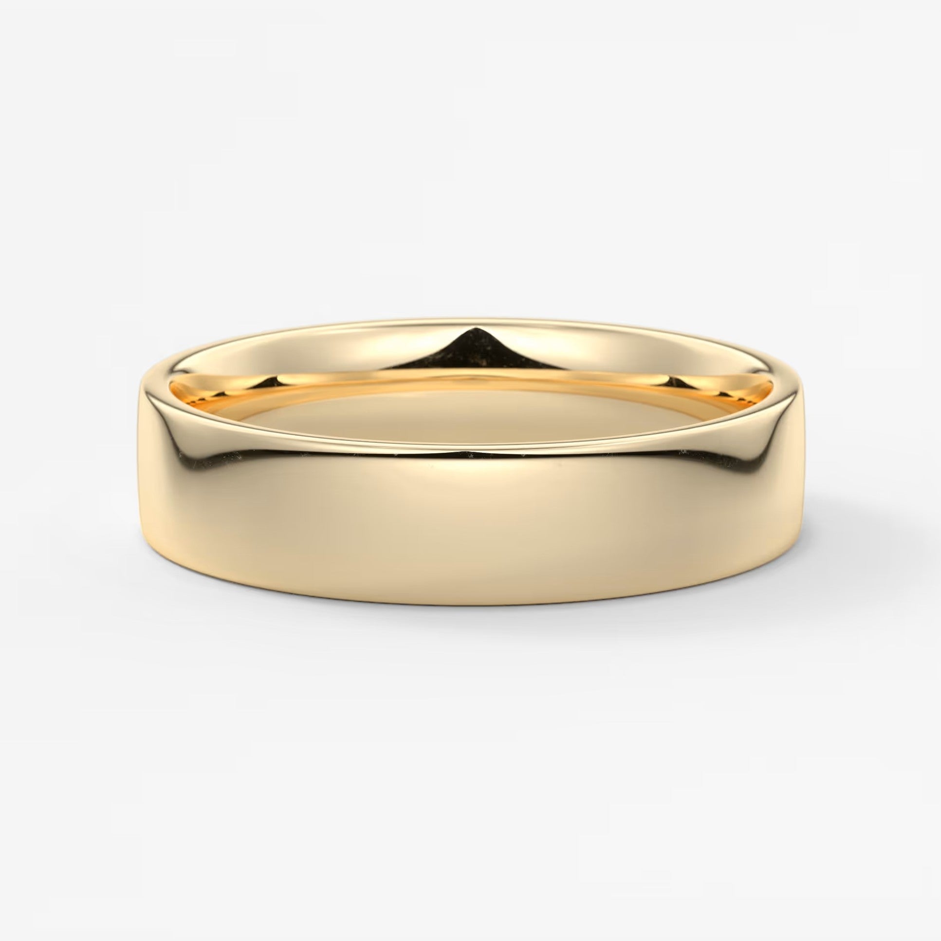 Vale square comfort-fit wedding band
