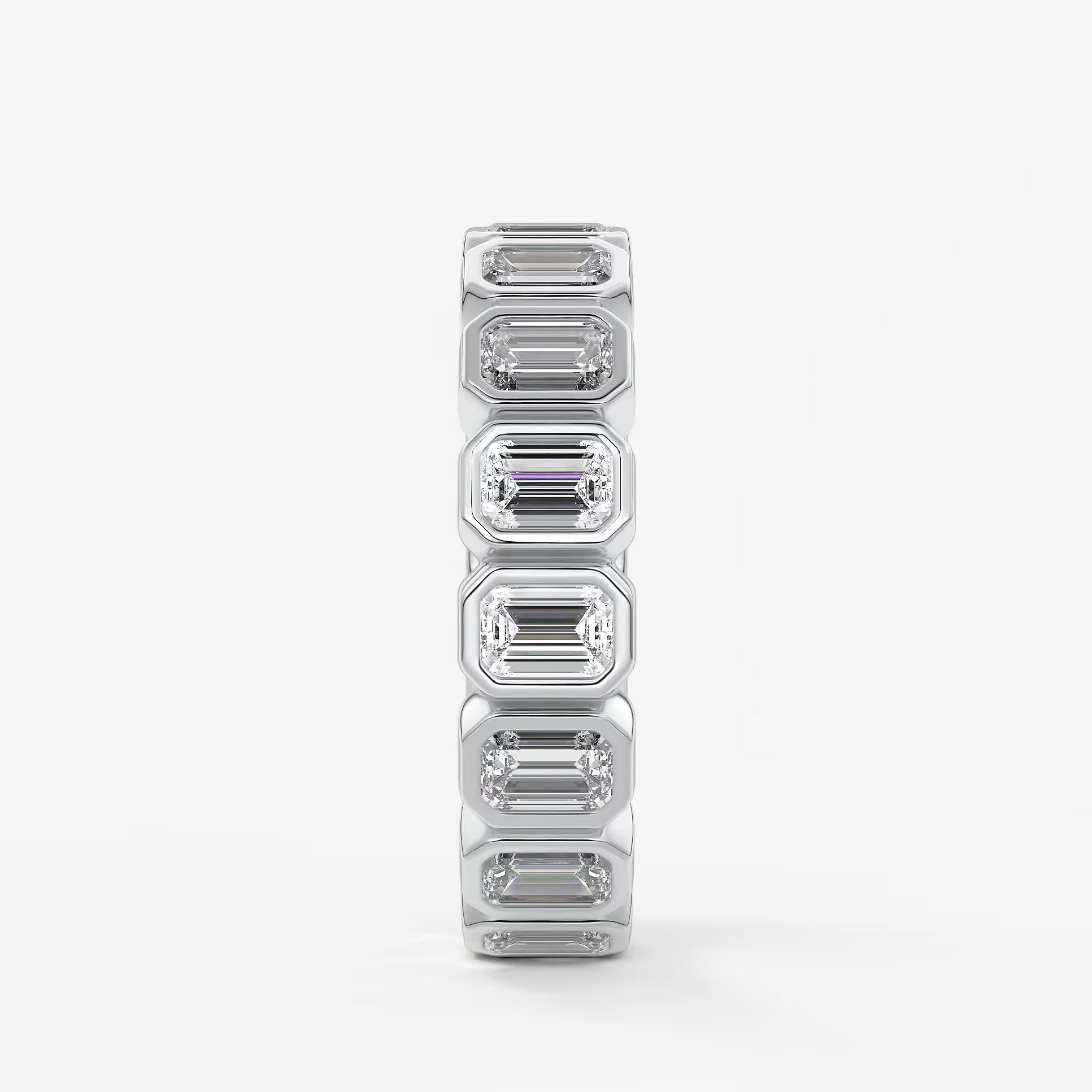 Valora emerald bezel eternity band