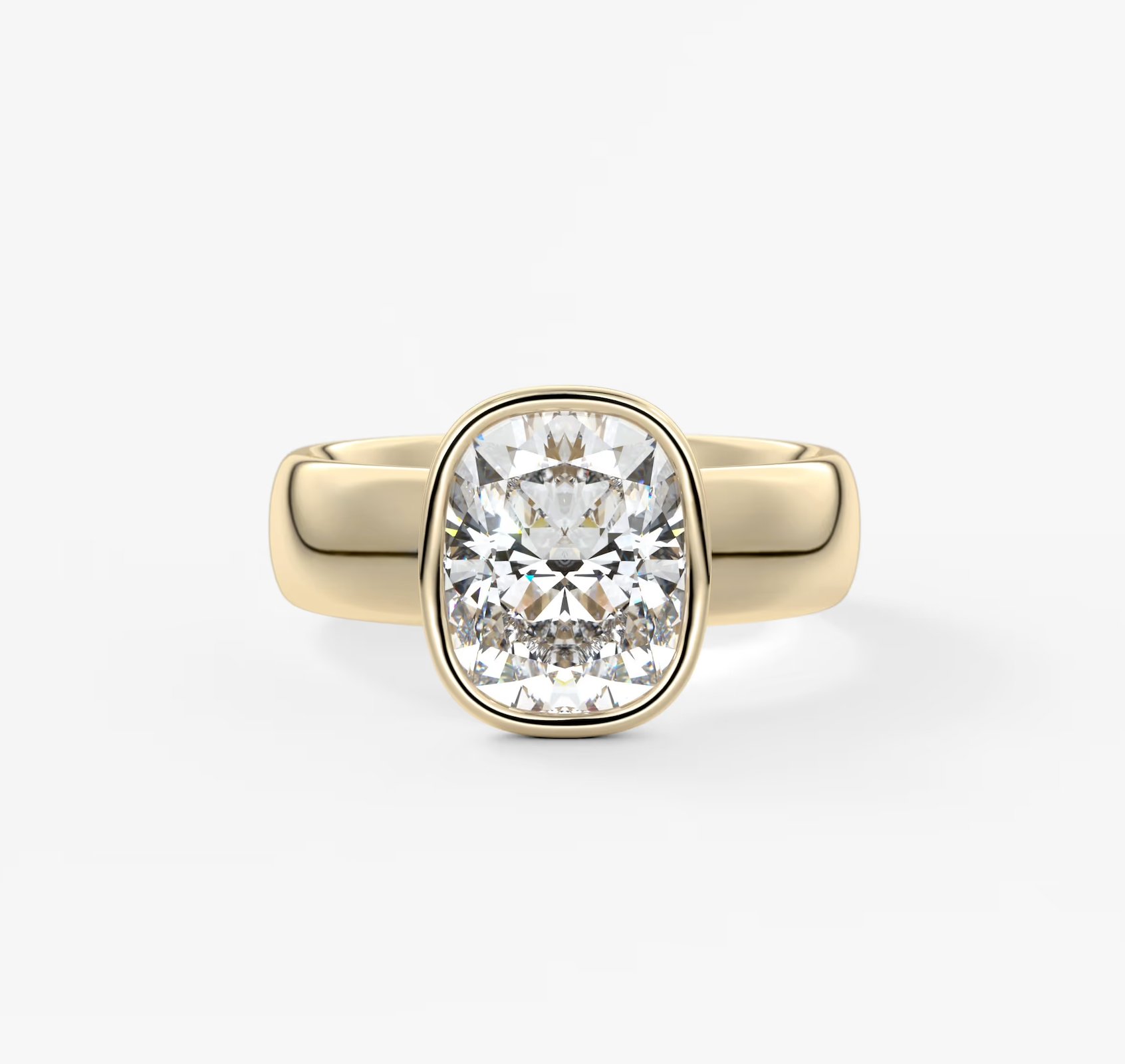 Veda Grande Elongated Cushion Engagement Ring