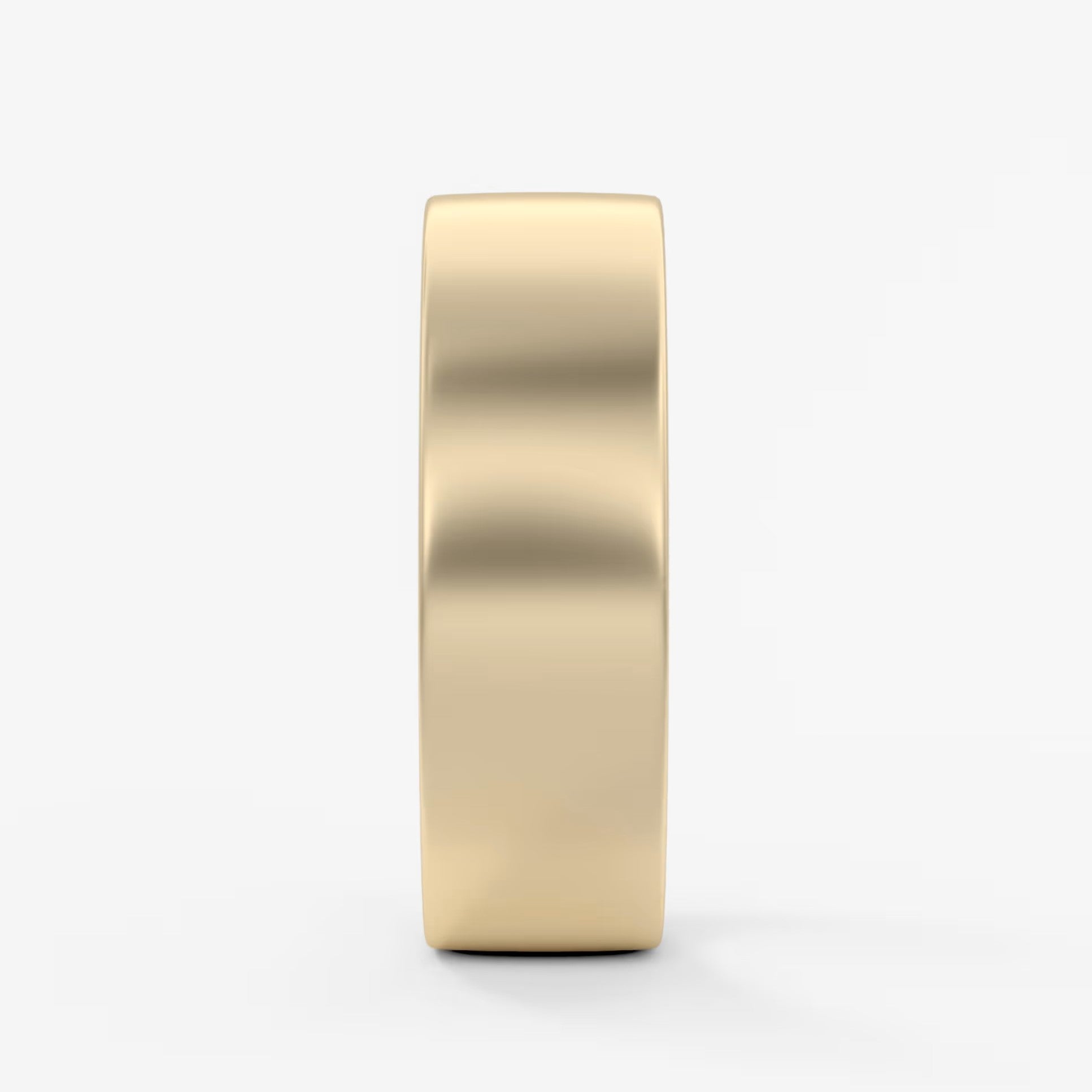 Atlas square matte comfort-fit wedding band