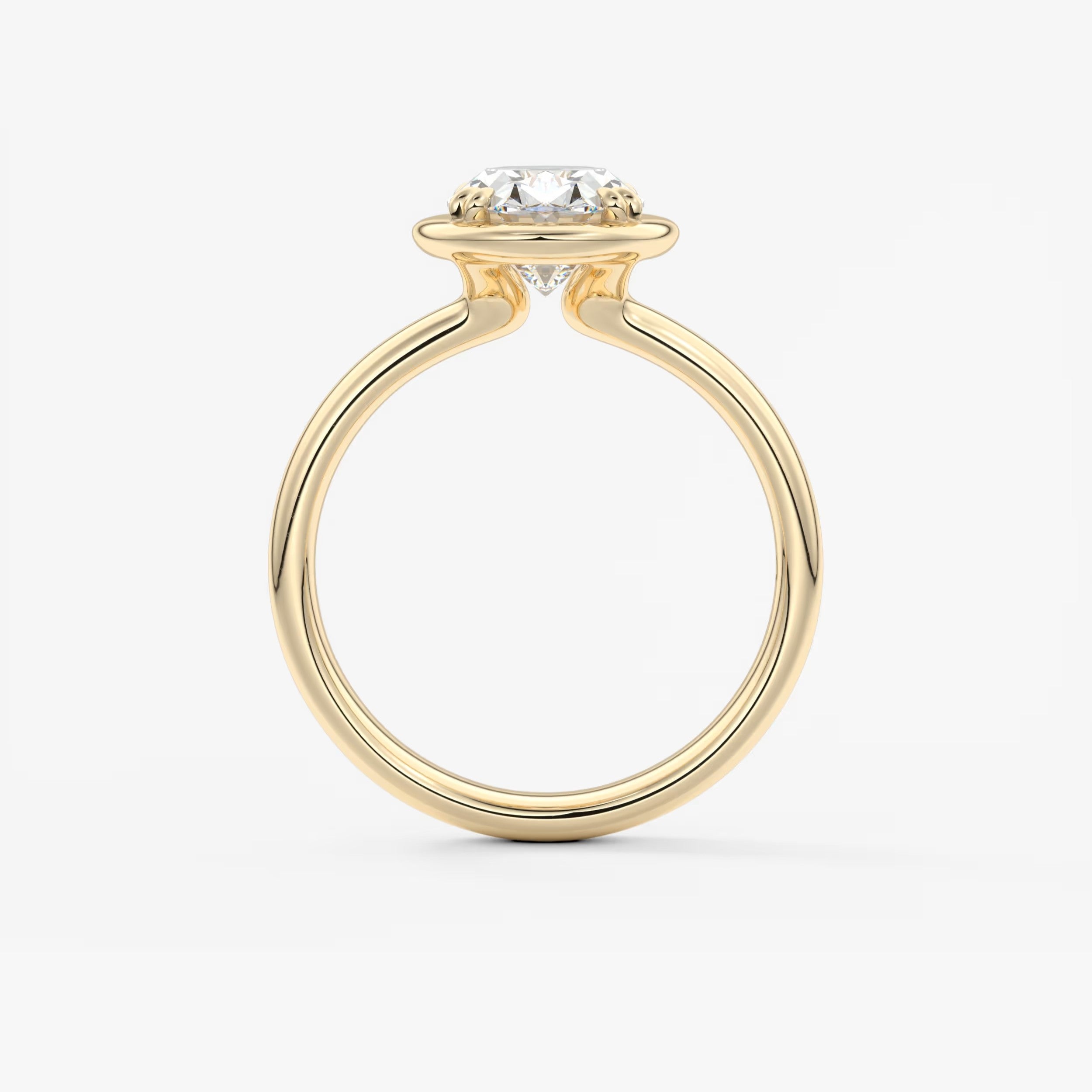 Custom made taylor grande oval lab diamond bazel engagement ring | australia