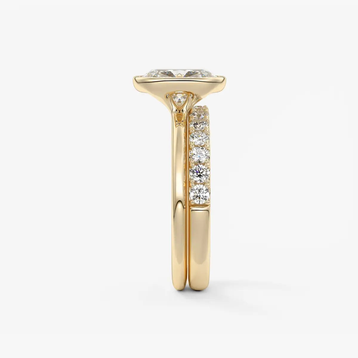 Custom made veda elongated cushion engagement ring lab diamond or moissanite|