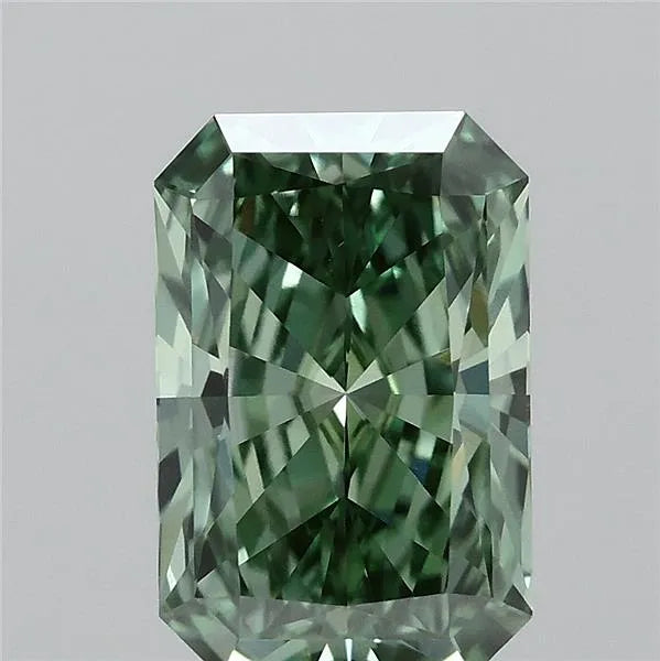 1.13ct Radiant Lab Grown Diamond (Colour Fancy Vivid Green, Clarity VVS1, IGI Certified)