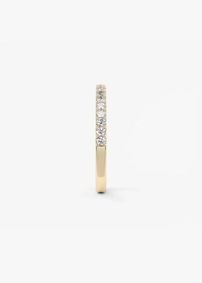 1.6mm half french set eternity band – lab-grown or natural diamonds