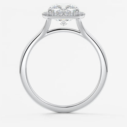 Aeris cushion halo two-tone engagement ring