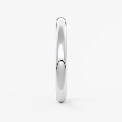 Alden round comfort-fit wedding band