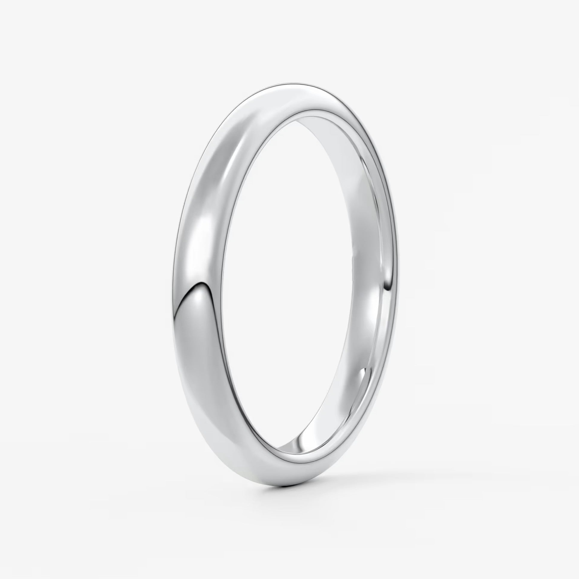 Alden round comfort-fit wedding band