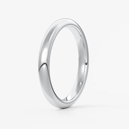 Alden round comfort-fit wedding band