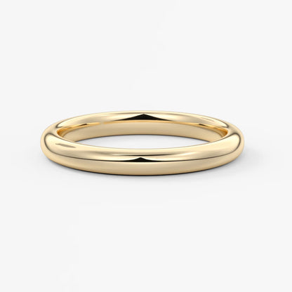 Alden round comfort-fit wedding band