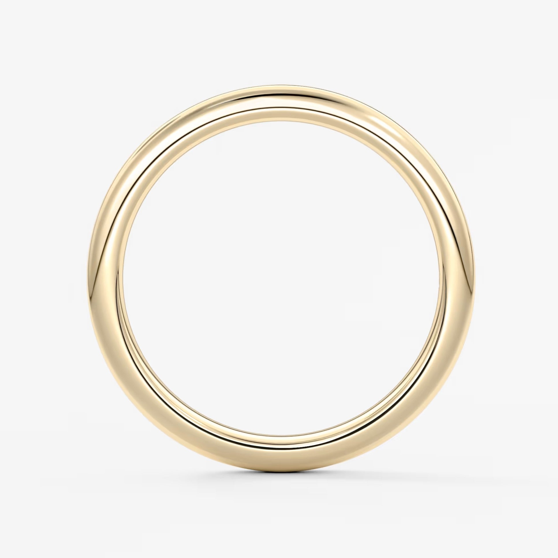 Alden round comfort-fit wedding band