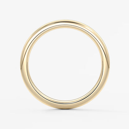 Alden round comfort-fit wedding band