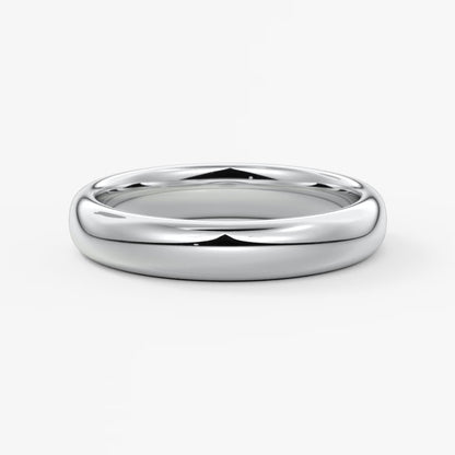 Alden round comfort-fit wedding band