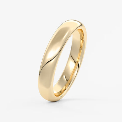 Alden round comfort-fit wedding band