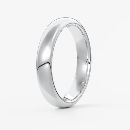Alden round comfort-fit wedding band