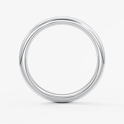 Alden round comfort-fit wedding band