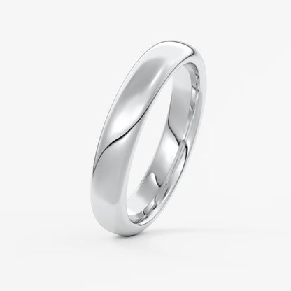 Alden round comfort-fit wedding band