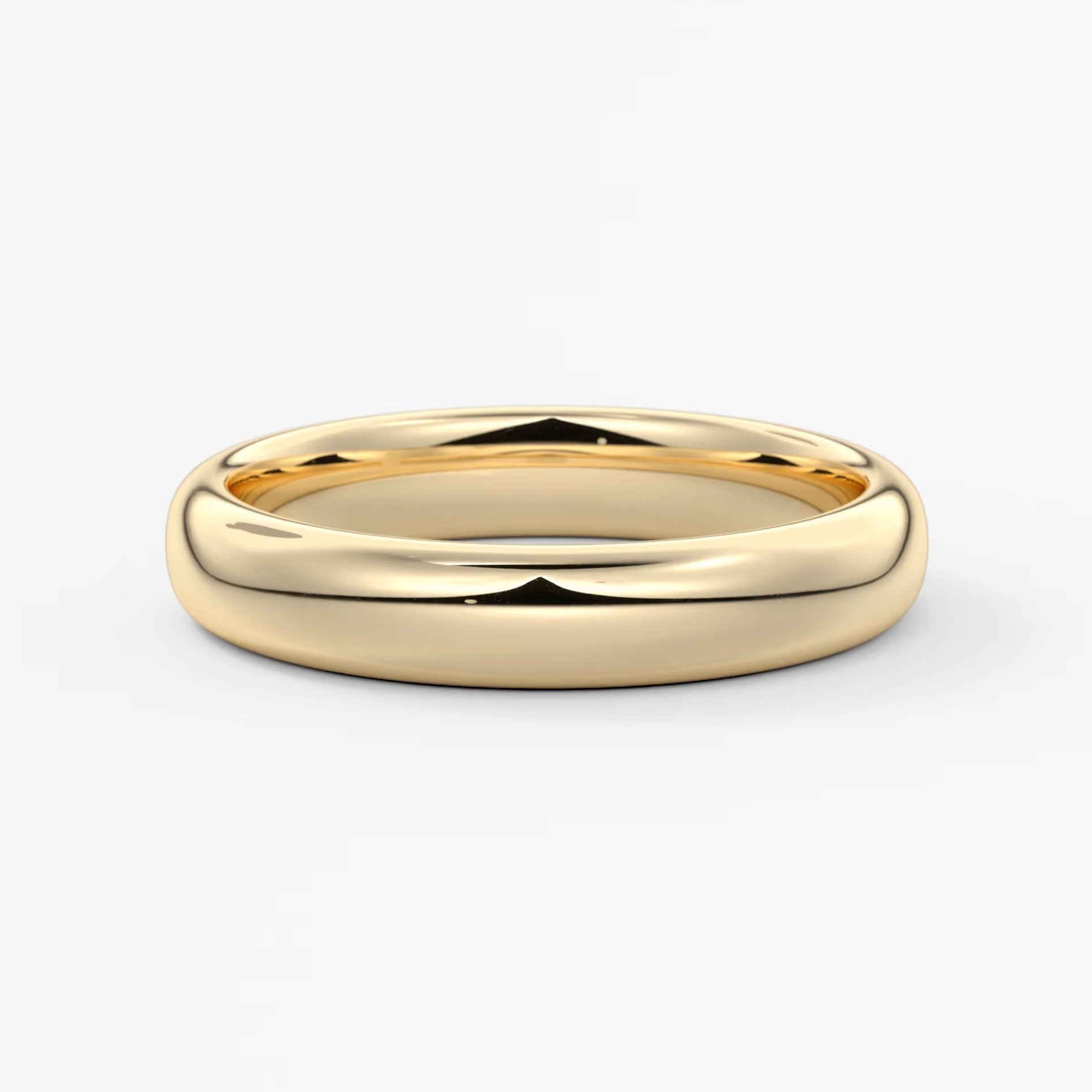 Alden round comfort-fit wedding band
