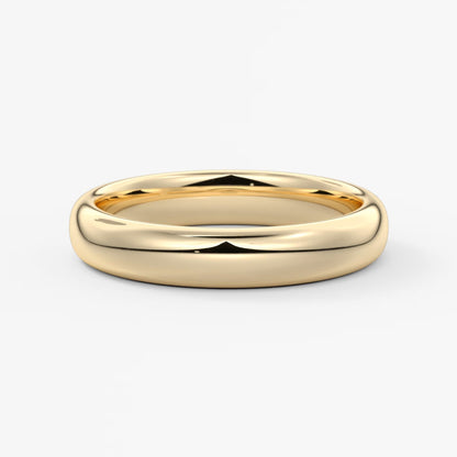 Alden round comfort-fit wedding band