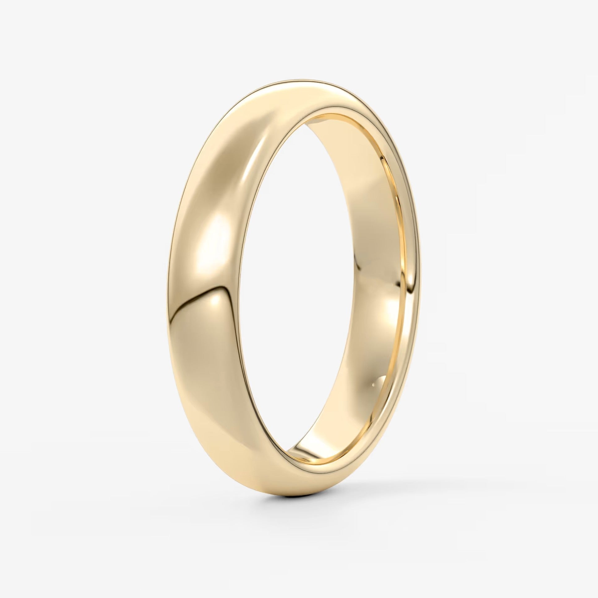 Alden round comfort-fit wedding band