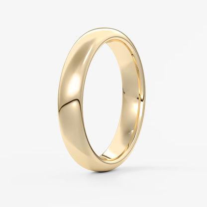 Alden round comfort-fit wedding band