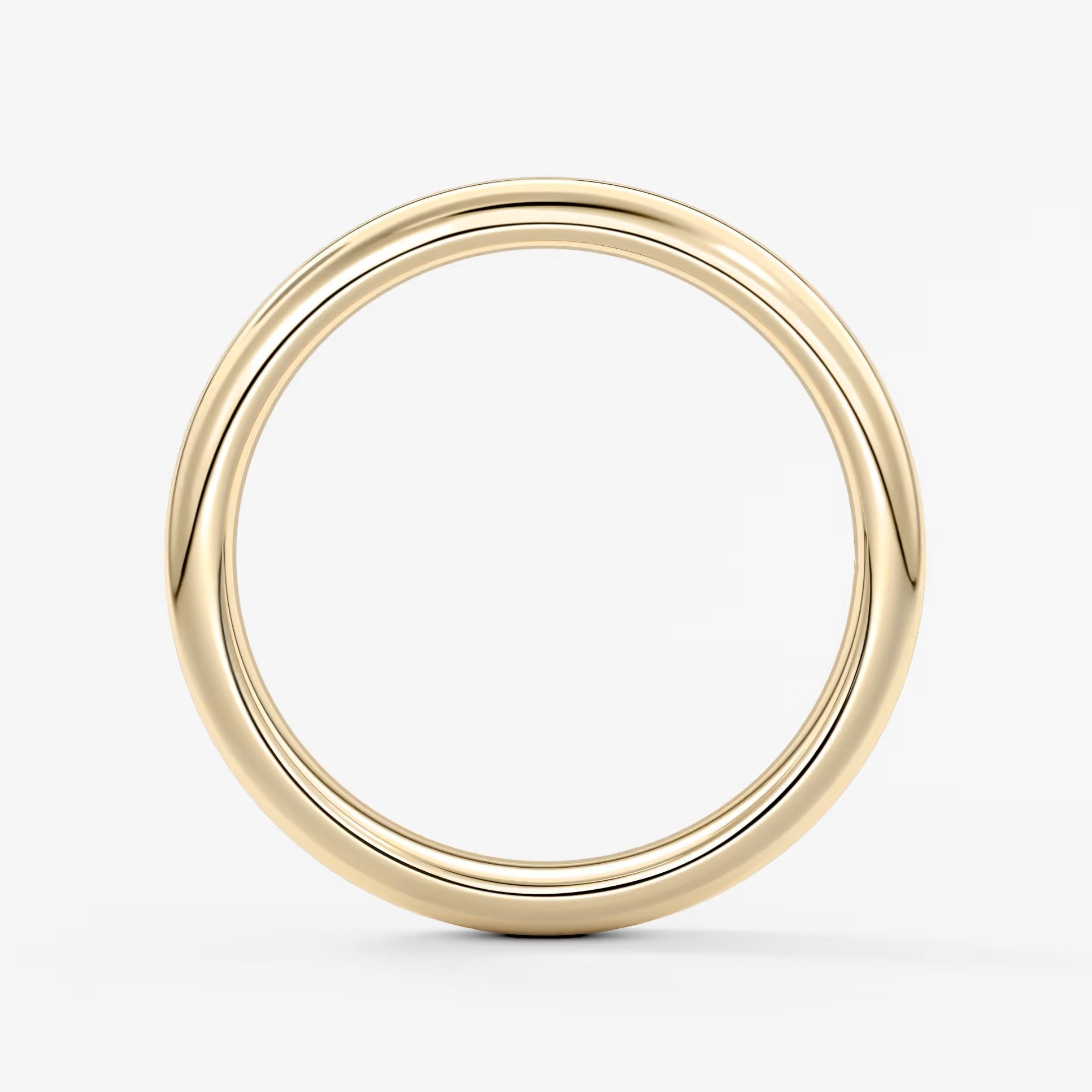 Alden round comfort-fit wedding band