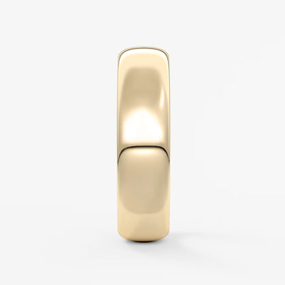 Alden round comfort-fit wedding band