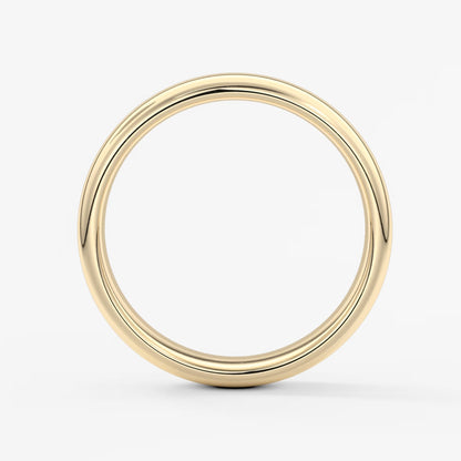 Alden round comfort-fit wedding band