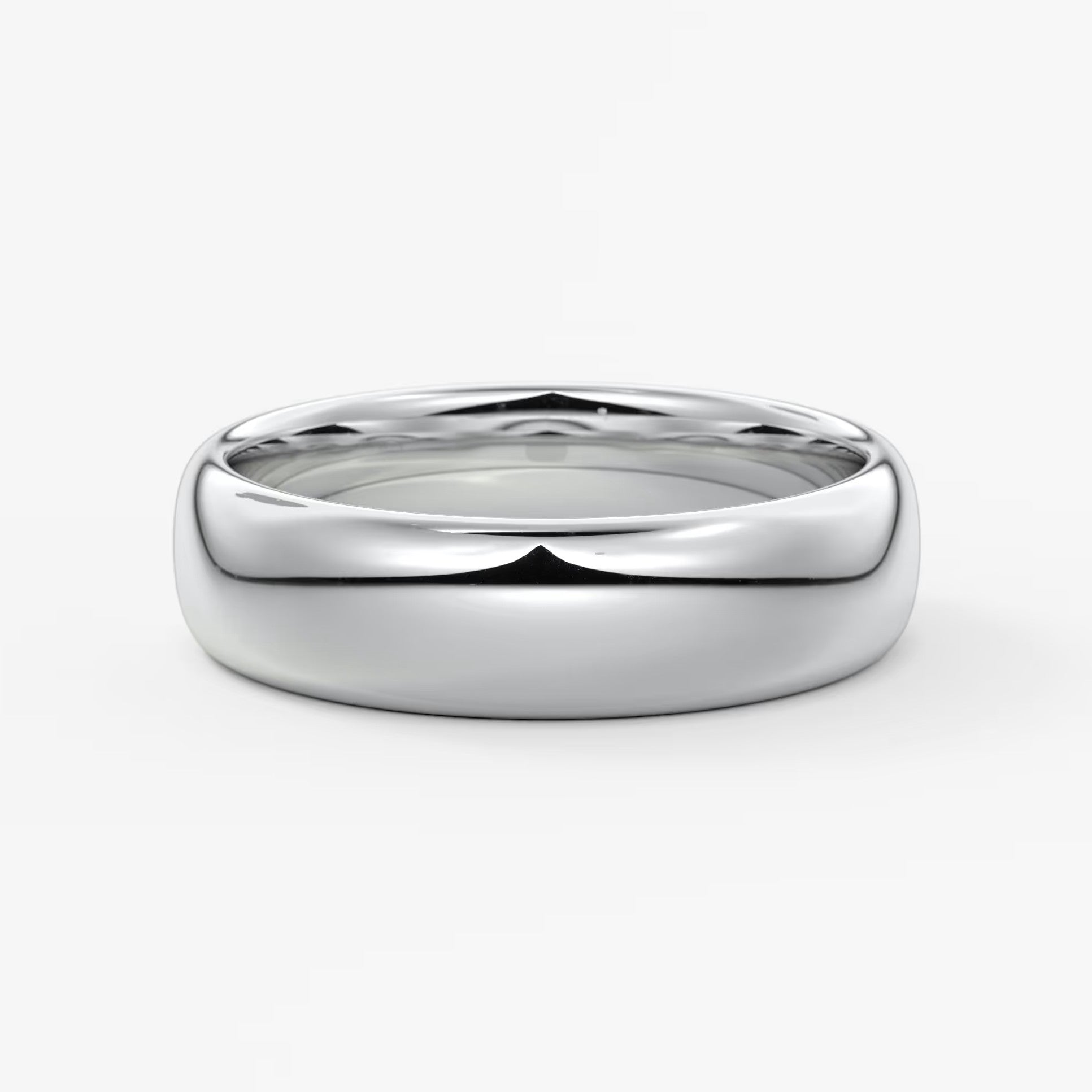 Alden round comfort-fit wedding band