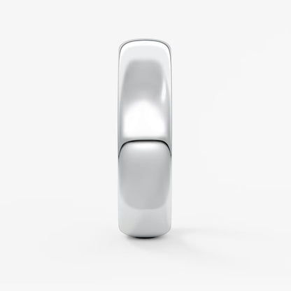 Alden round comfort-fit wedding band