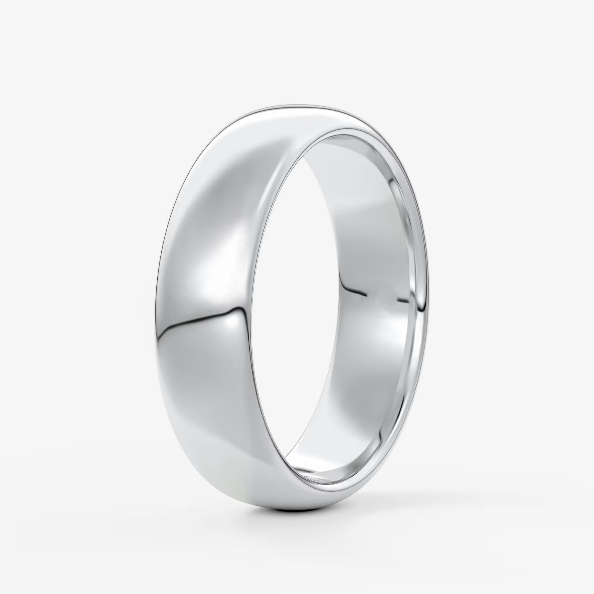 Alden round comfort-fit wedding band