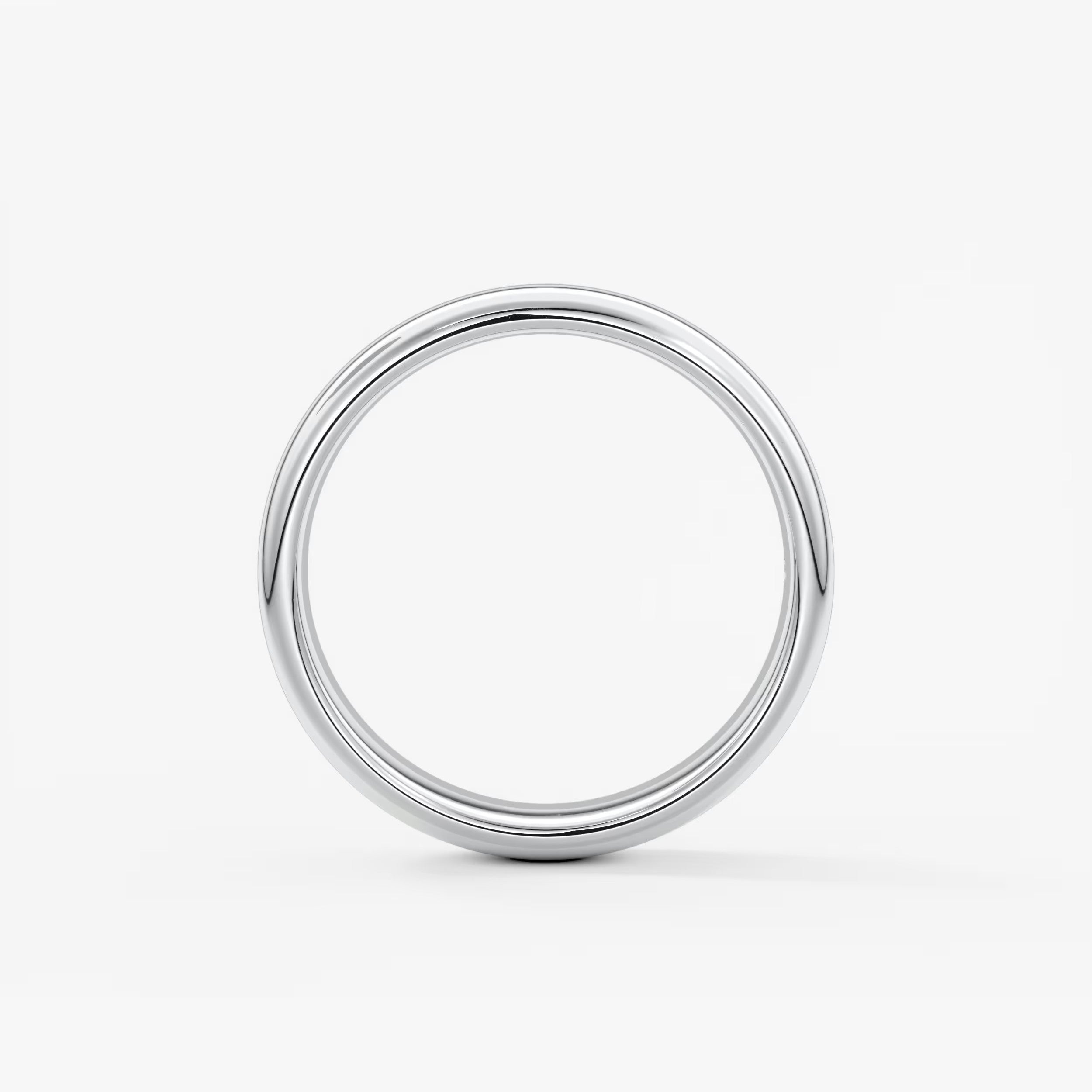 Alden round comfort-fit wedding band