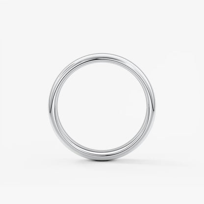 Alden round comfort-fit wedding band
