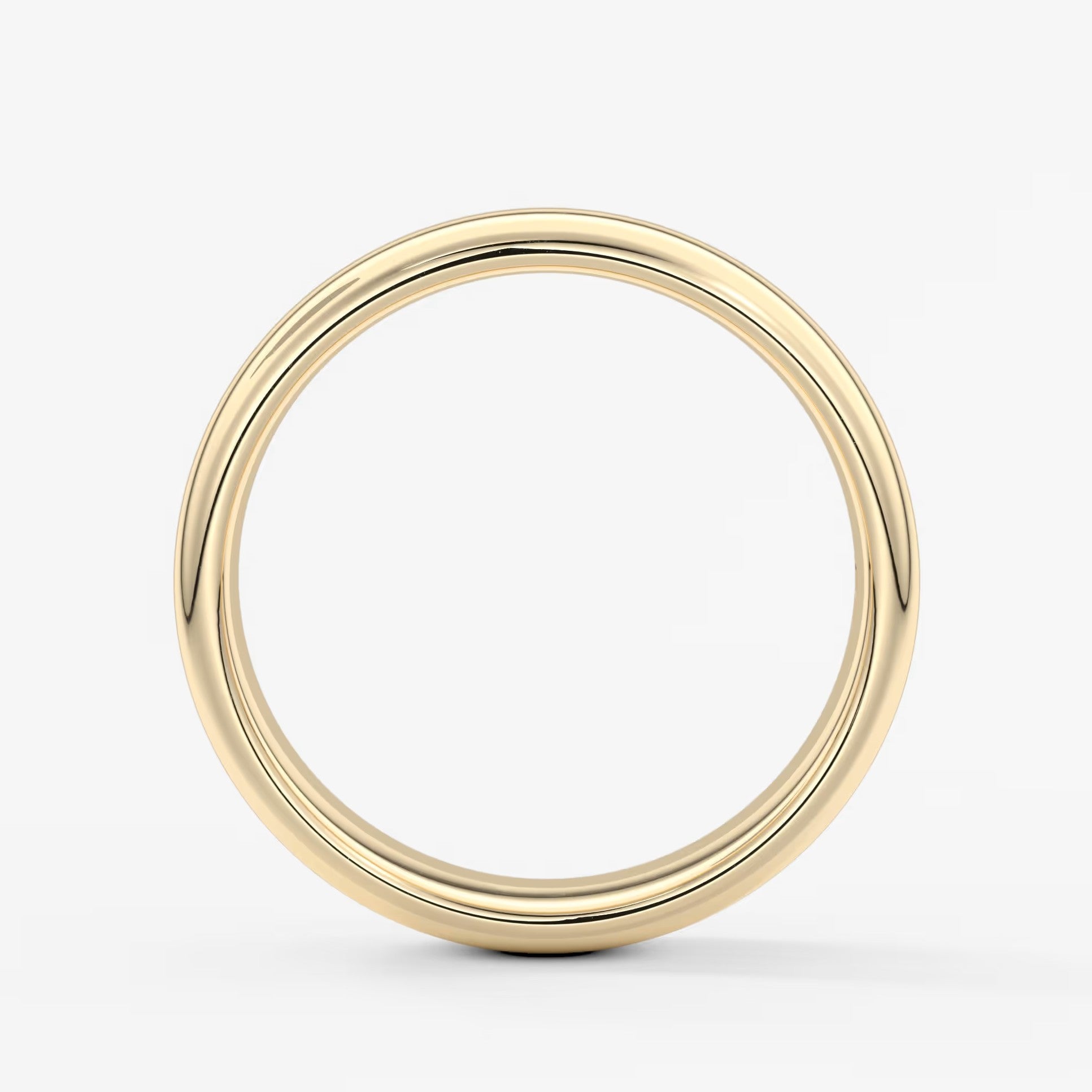 Alden round comfort-fit wedding band