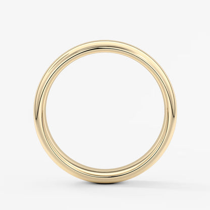 Alden round comfort-fit wedding band