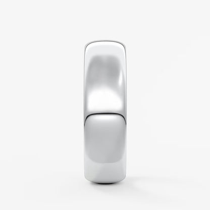 Alden round comfort-fit wedding band