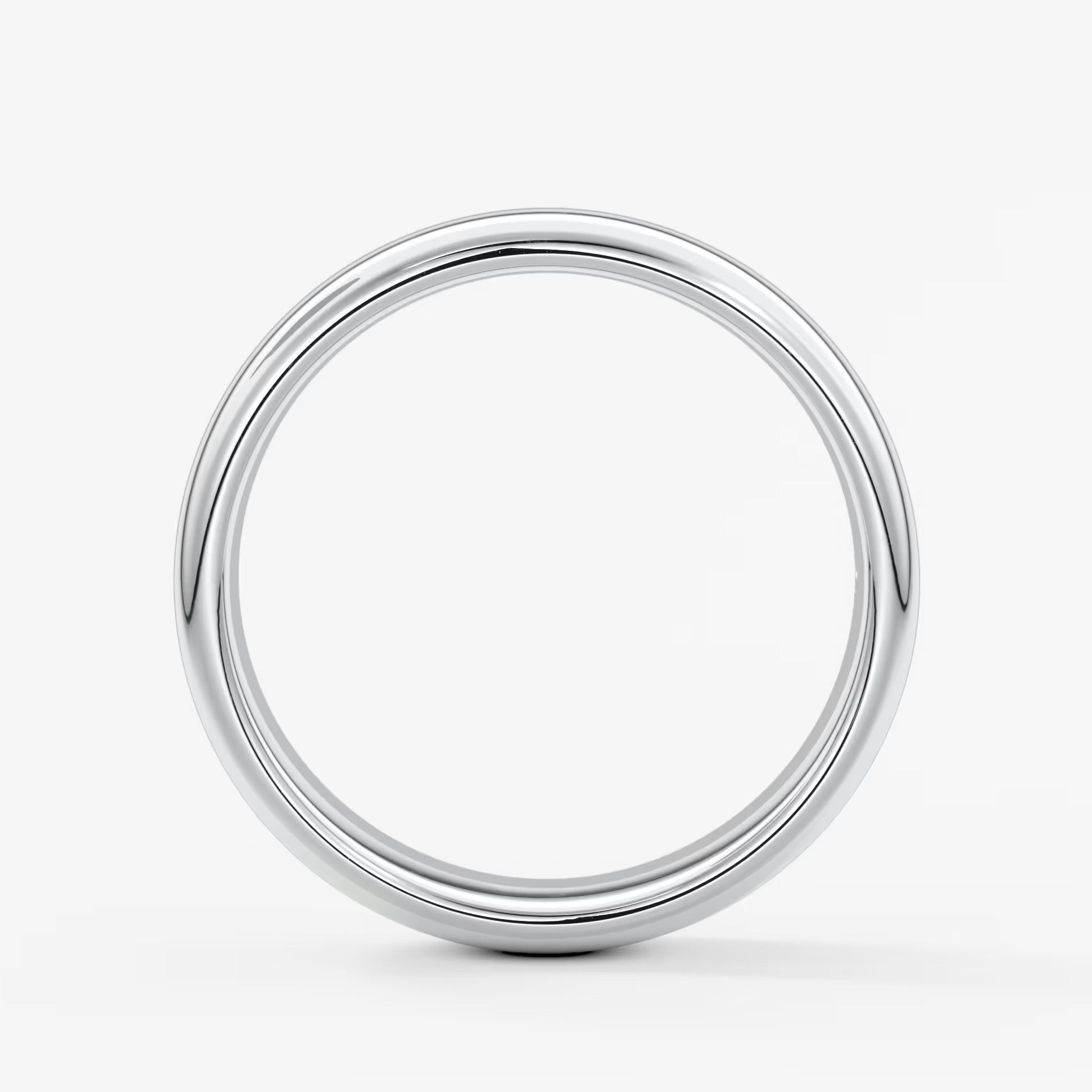 Alden round comfort-fit wedding band