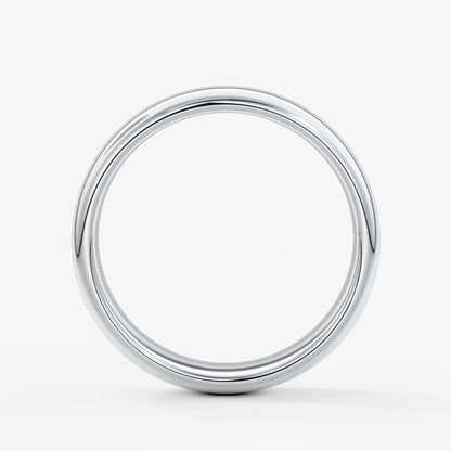 Alden round comfort-fit wedding band