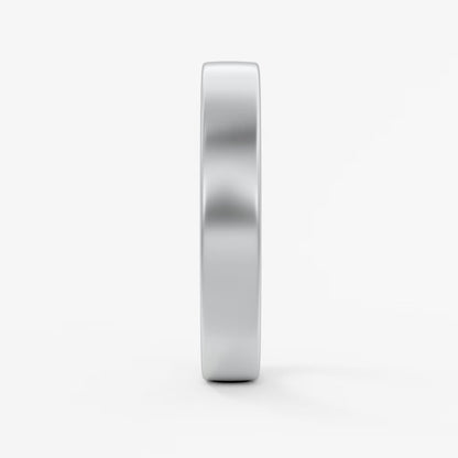 Atlas square matte comfort-fit wedding band