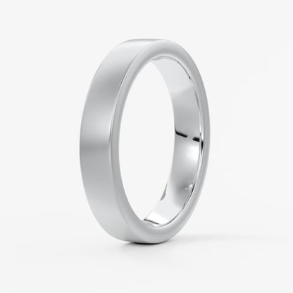 Atlas square matte comfort-fit wedding band
