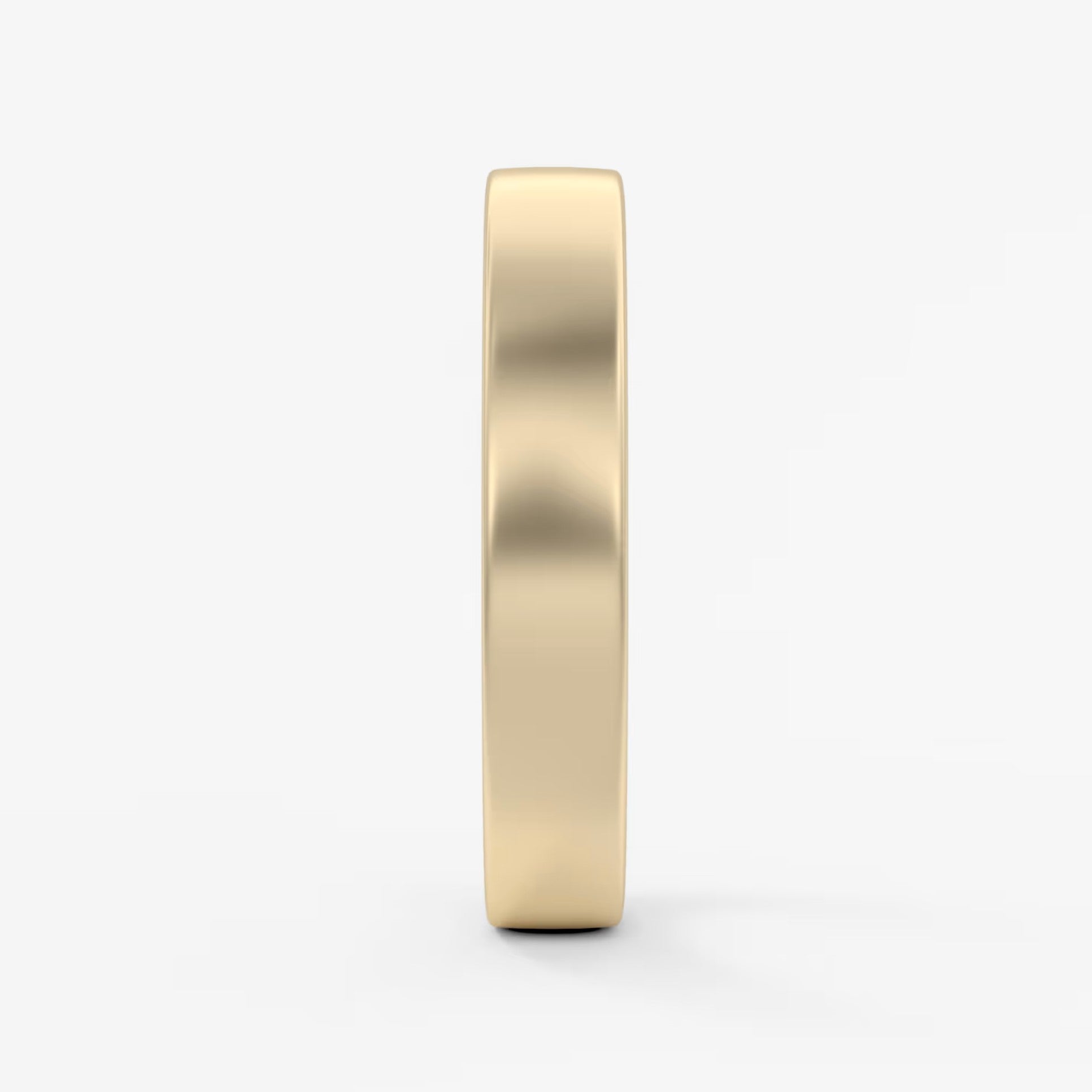 Atlas square matte comfort-fit wedding band
