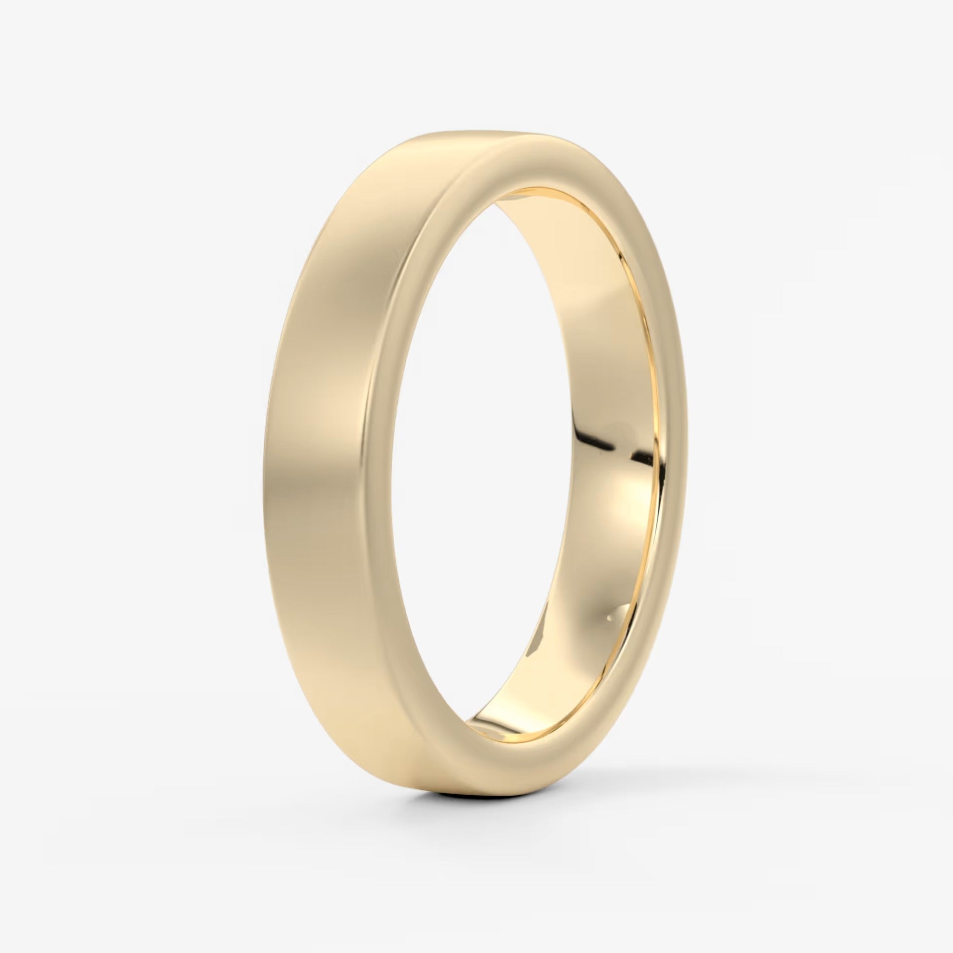 Atlas square matte comfort-fit wedding band