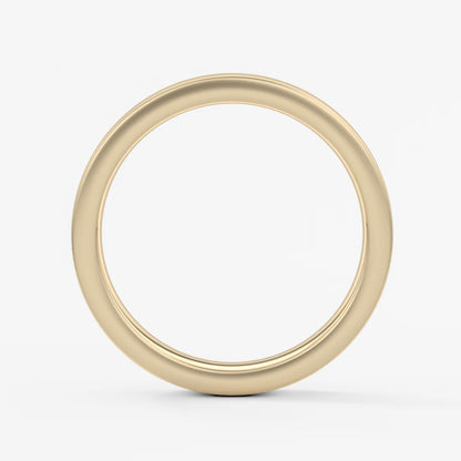 Atlas square matte comfort-fit wedding band